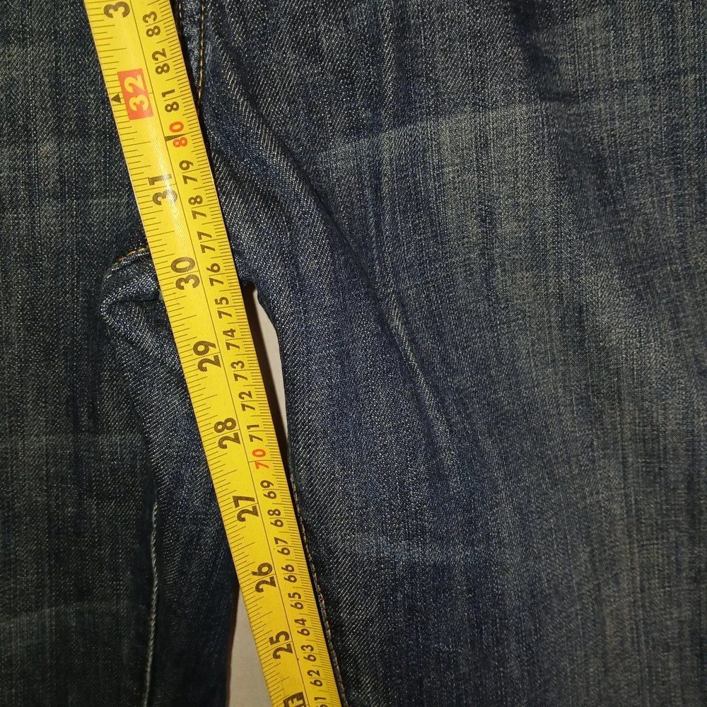 Lacoste Jeans Men's 42‎ Blue Denim Cotton Stretch Mid Rise Straight Leg 32x32